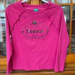 365 Kids Fuchsia Unicorn Magic Long Sleeve Tee